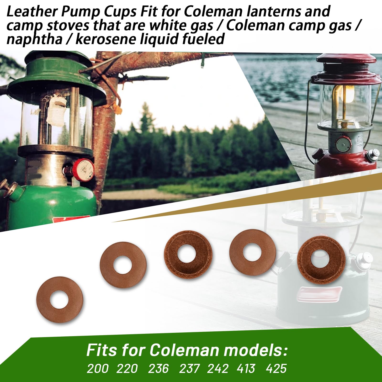 Coleman - chuuuuun. Amazon.com: Ciuouient 216-5091 Leather Pump Cups(5PCS